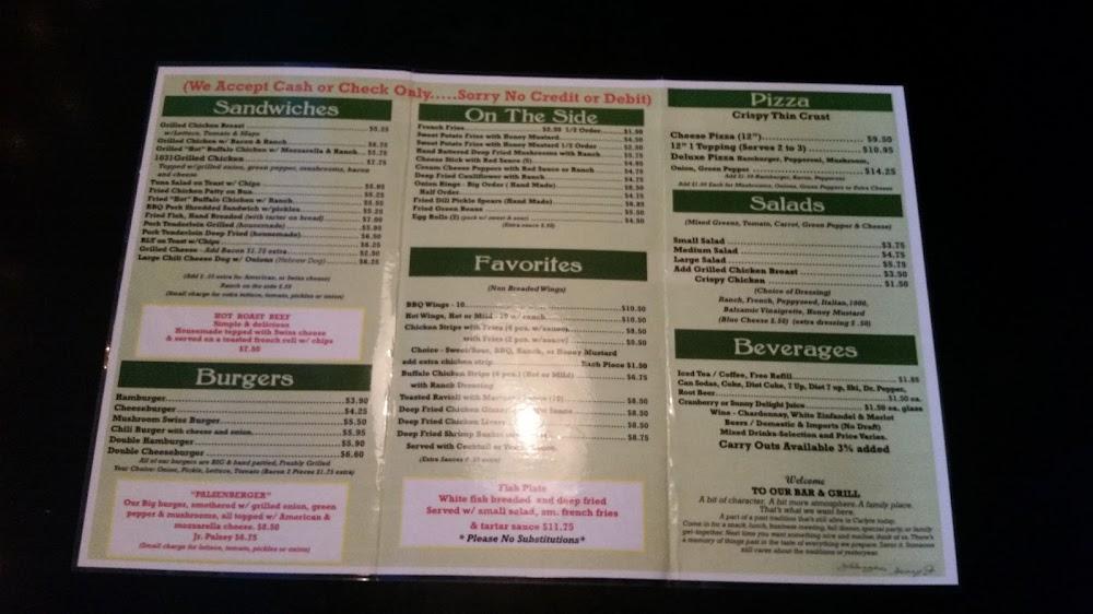 Schleicher's Bar & Grill Menu image 2